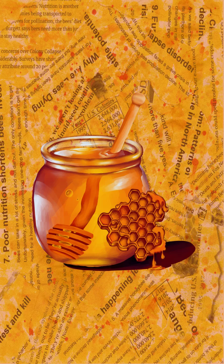 Enticing pot of honey